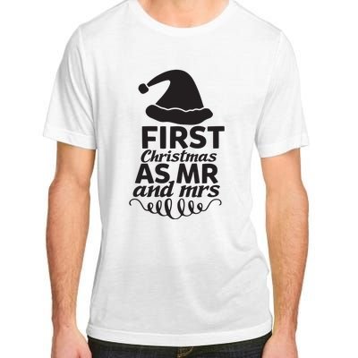 First Christmas As Mr And Mrs Adult ChromaSoft Performance T-Shirt