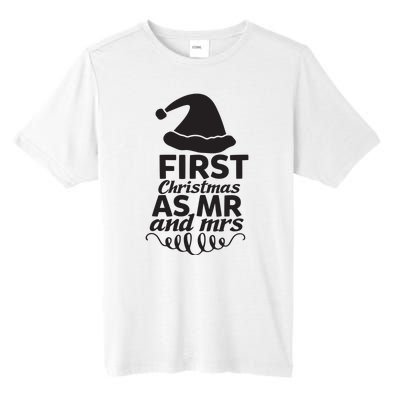 First Christmas As Mr And Mrs Tall Fusion ChromaSoft Performance T-Shirt