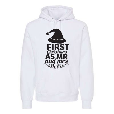 First Christmas As Mr And Mrs Premium Hoodie