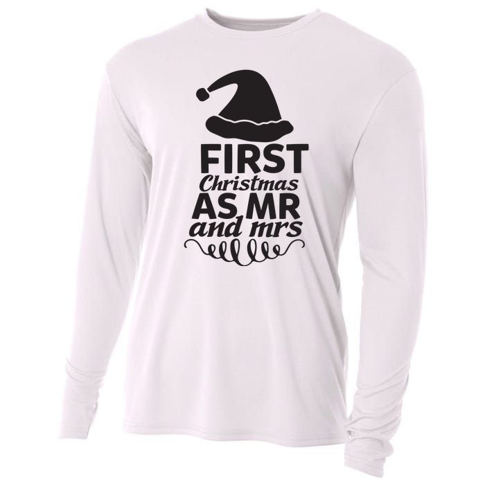 First Christmas As Mr And Mrs Cooling Performance Long Sleeve Crew