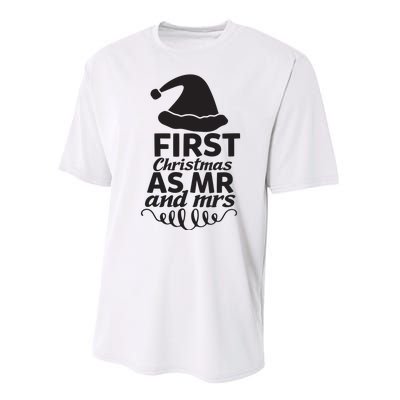 First Christmas As Mr And Mrs Performance Sprint T-Shirt