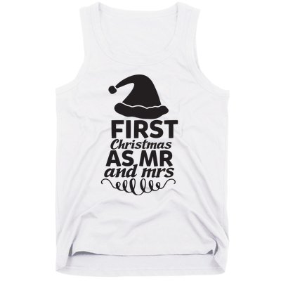 First Christmas As Mr And Mrs Tank Top