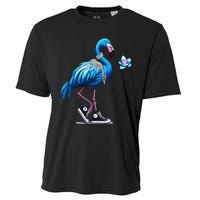 Flamingo Chucks And Pearls Comma La Kamala 2024 Gift Cooling Performance Crew T-Shirt