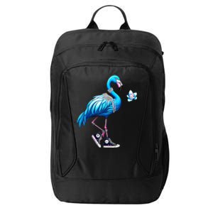 Flamingo Chucks And Pearls Kamala Harris 2024 City Backpack