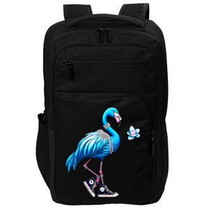 Flamingo Chucks And Pearls Kamala Harris 2024 Impact Tech Backpack