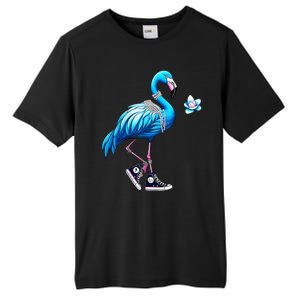 Flamingo Chucks And Pearls Kamala Harris 2024 Tall Fusion ChromaSoft Performance T-Shirt