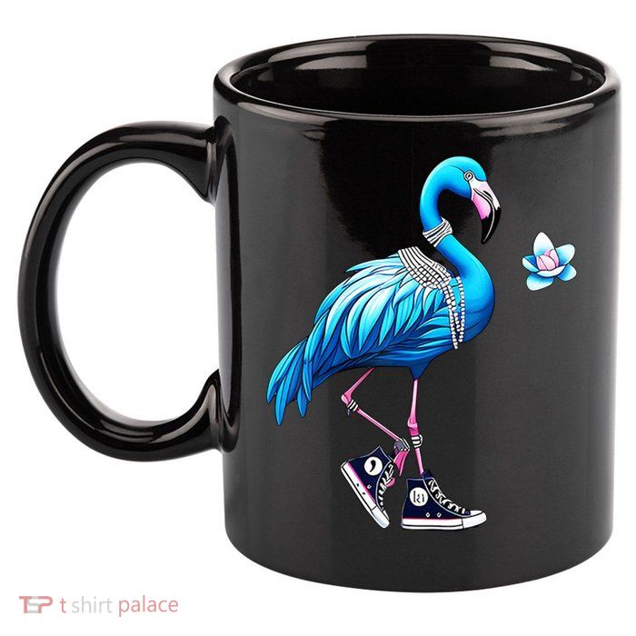 Flamingo Chucks And Pearls Kamala Harris 2024 11oz C Handle Ceramic Mug