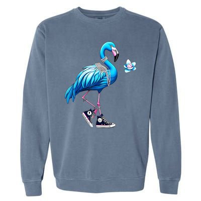 Flamingo Chucks And Pearls Kamala Harris 2024 Garment-Dyed Sweatshirt