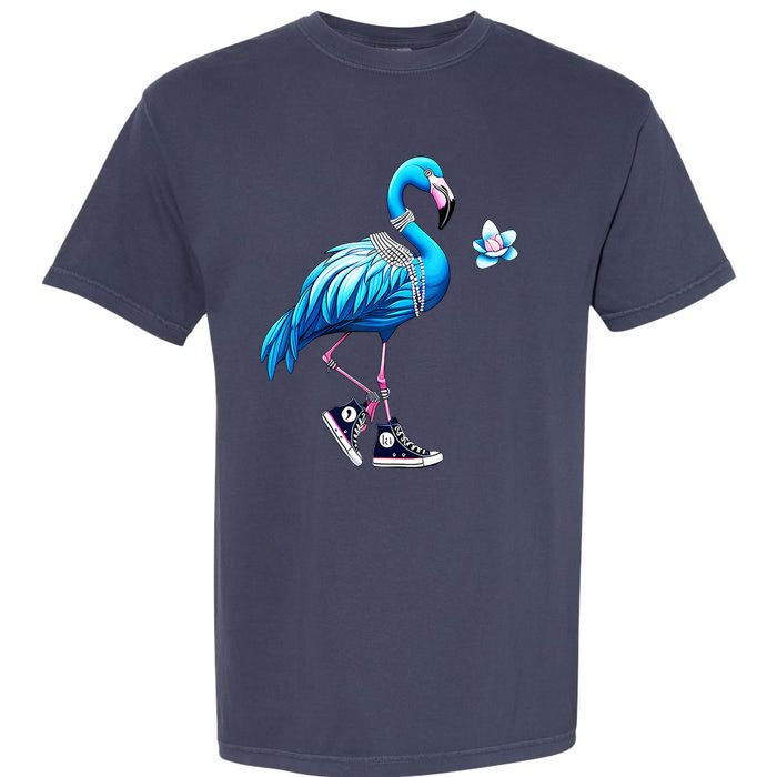 Flamingo Chucks And Pearls Kamala Harris 2024 Garment-Dyed Heavyweight T-Shirt