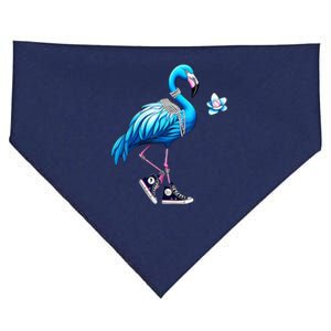 Flamingo Chucks And Pearls Kamala Harris 2024 USA-Made Doggie Bandana