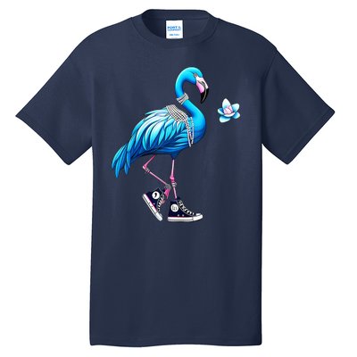 Flamingo Chucks And Pearls Kamala Harris 2024 Tall T-Shirt