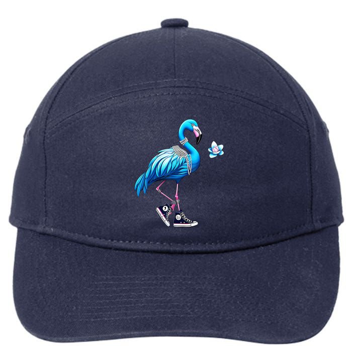 Flamingo Chucks And Pearls Kamala Harris 2024 7-Panel Snapback Hat