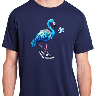 Flamingo Chucks And Pearls Kamala Harris 2024 Adult ChromaSoft Performance T-Shirt