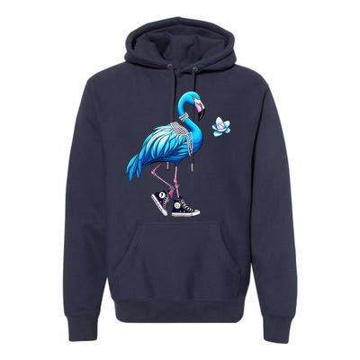 Flamingo Chucks And Pearls Kamala Harris 2024 Premium Hoodie