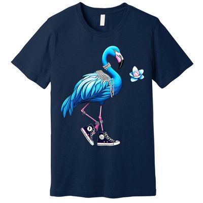 Flamingo Chucks And Pearls Kamala Harris 2024 Premium T-Shirt
