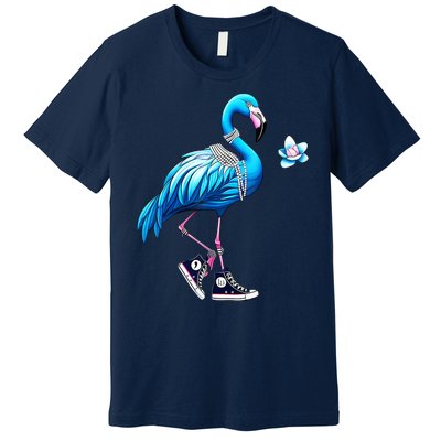 Flamingo Chucks And Pearls Kamala Harris 2024 Premium T-Shirt