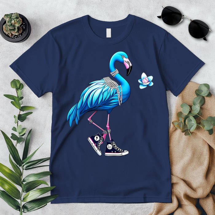 Flamingo Chucks And Pearls Kamala Harris 2024 Premium T-Shirt