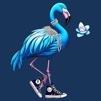 Flamingo Chucks And Pearls Kamala Harris 2024 Premium T-Shirt