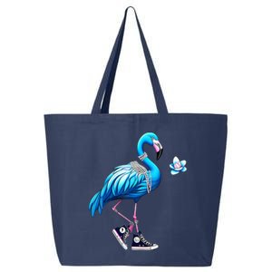 Flamingo Chucks And Pearls Kamala Harris 2024 25L Jumbo Tote