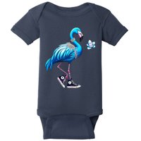 Flamingo Chucks And Pearls Kamala Harris 2024 Baby Bodysuit