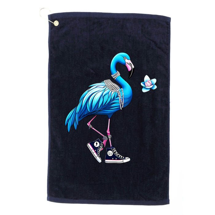 Flamingo Chucks And Pearls Kamala Harris 2024 Platinum Collection Golf Towel