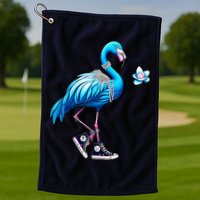 Flamingo Chucks And Pearls Kamala Harris 2024 Golf Towel