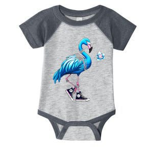 Flamingo Chucks And Pearls Kamala Harris 2024 Infant Baby Jersey Bodysuit