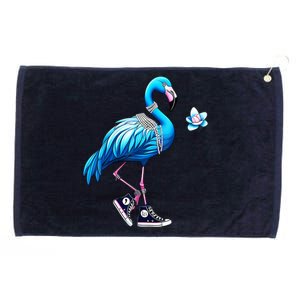 Flamingo Chucks And Pearls Kamala Harris 2024 Grommeted Golf Towel