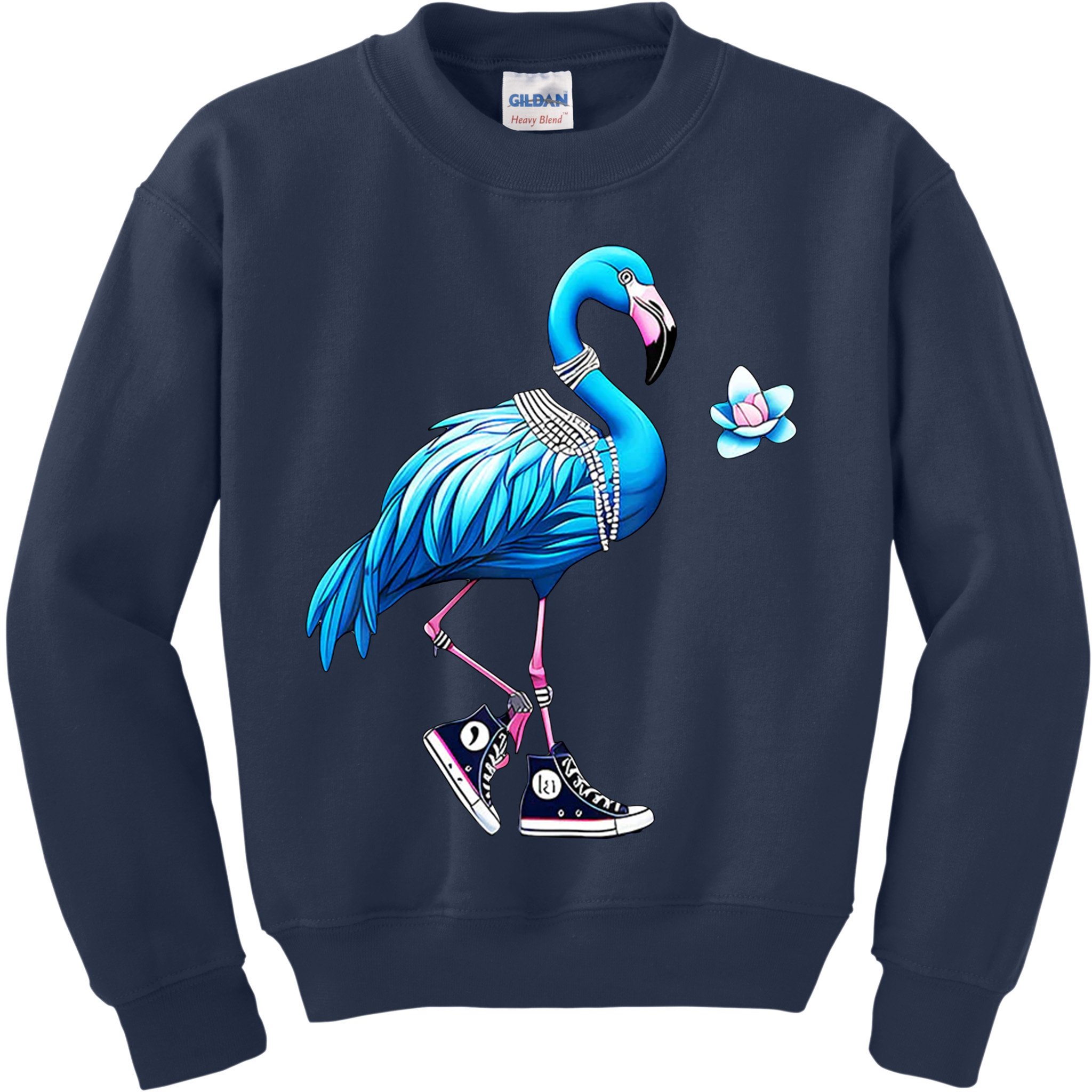 Flamingo Chucks And Pearls Kamala Harris 2024 Kids Sweatshirt