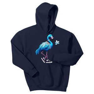 Flamingo Chucks And Pearls Kamala Harris 2024 Kids Hoodie