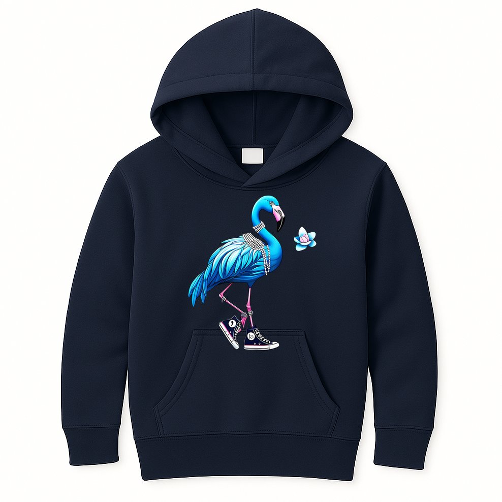 Flamingo Chucks And Pearls Kamala Harris 2024 Kids Hoodie