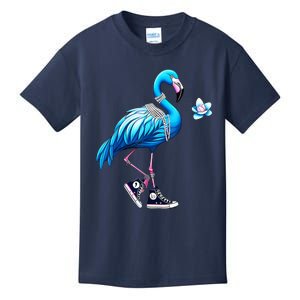 Flamingo Chucks And Pearls Kamala Harris 2024 Kids T-Shirt