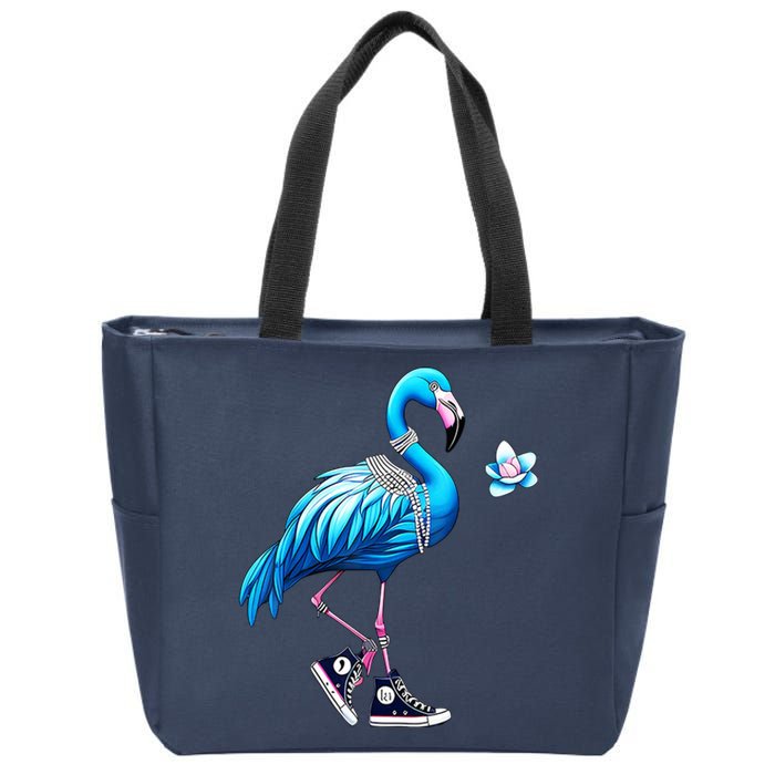 Flamingo Chucks And Pearls Kamala Harris 2024 Zip Tote Bag