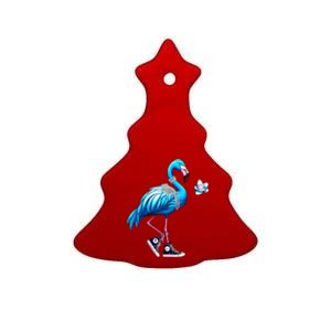 Flamingo Chucks And Pearls Kamala Harris 2024 Ceramic Tree Ornament