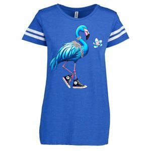 Flamingo Chucks And Pearls Kamala Harris 2024 Enza Ladies Jersey Football T-Shirt