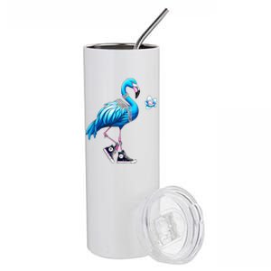 Flamingo Chucks And Pearls Kamala Harris 2024 Stainless Steel Tumbler