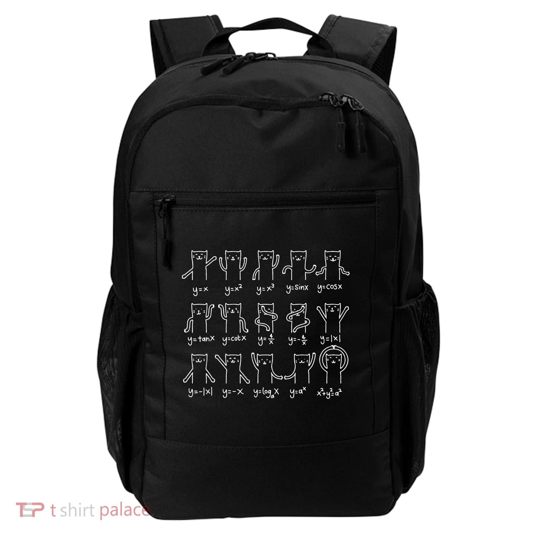 Funny Cat And Math Cat And Algebra Lover Cat Gift Backpack