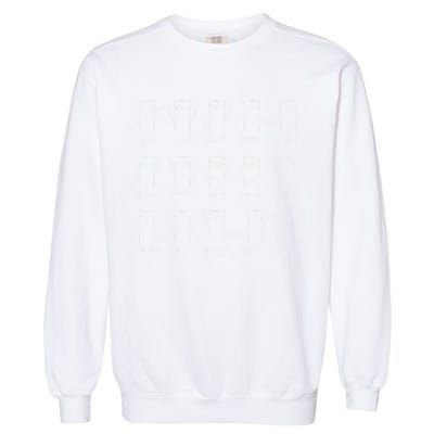 Funny Cat And Math Cat And Algebra Lover Cat Gift Garment-Dyed Sweatshirt