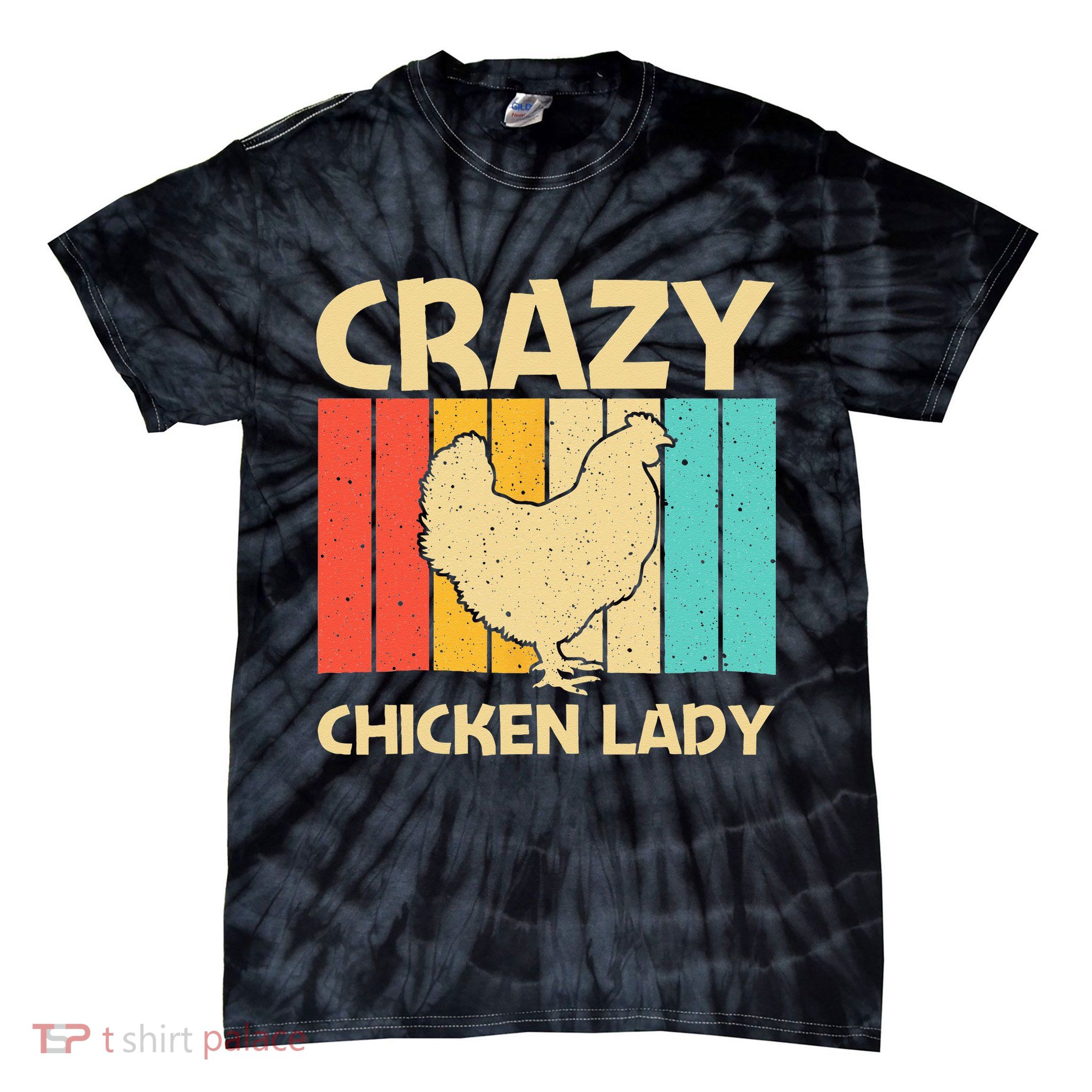 Funny Chicken Art For Women Mom Chicken Farmer Poultry Lover Tie-Dye T-Shirt