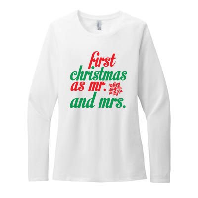 First Christmas As Mr And Mrs Womens CVC Long Sleeve Shirt