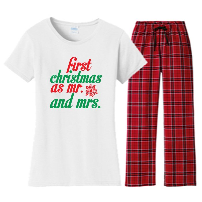 First Christmas As Mr And Mrs Women's Flannel Pajama Set