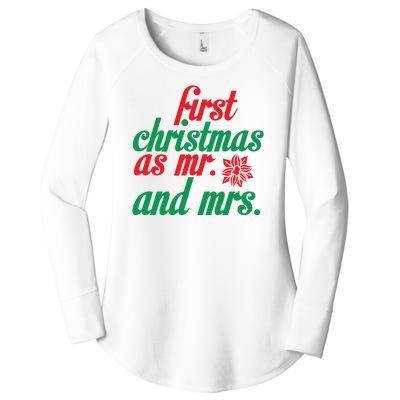 First Christmas As Mr And Mrs Women's Perfect Tri Tunic Long Sleeve Shirt