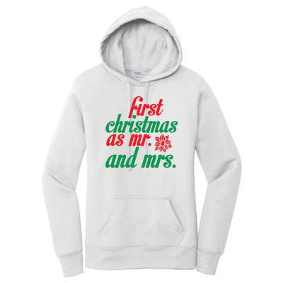 First Christmas As Mr And Mrs Women's Pullover Hoodie