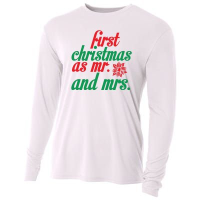 First Christmas As Mr And Mrs Cooling Performance Long Sleeve Crew