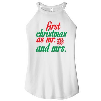 First Christmas As Mr And Mrs Women's Perfect Tri Rocker Tank