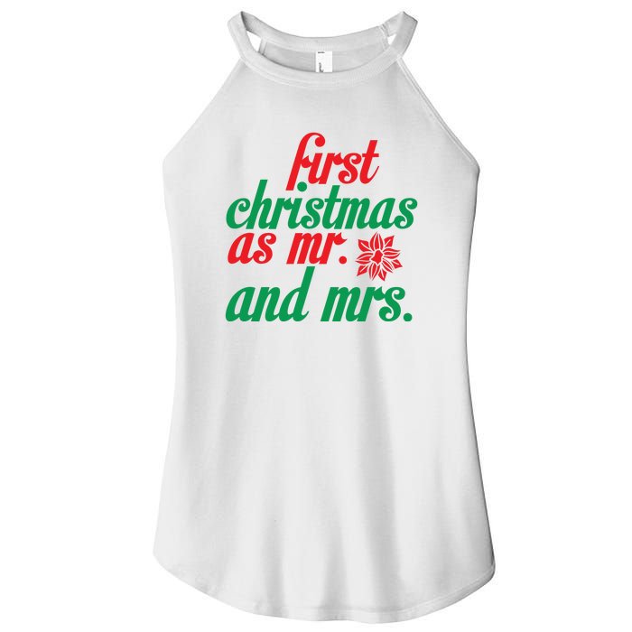 First Christmas As Mr And Mrs Women's Perfect Tri Rocker Tank