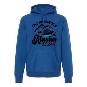 Family Cruise Alaska Together 2024 Matching Family Vacation Cute Gift Premium Hoodie