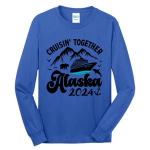 Family Cruise Alaska Together 2024 Matching Family Vacation Cute Gift Tall Long Sleeve T-Shirt