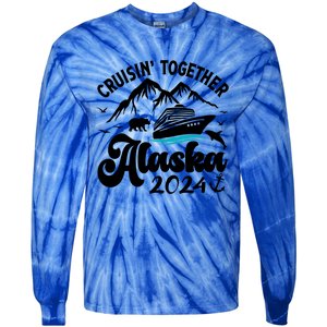 Family Cruise Alaska Together 2024 Matching Family Vacation Cute Gift Tie-Dye Long Sleeve Shirt