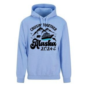 Family Cruise Alaska Together 2024 Matching Family Vacation Cute Gift Unisex Surf Hoodie